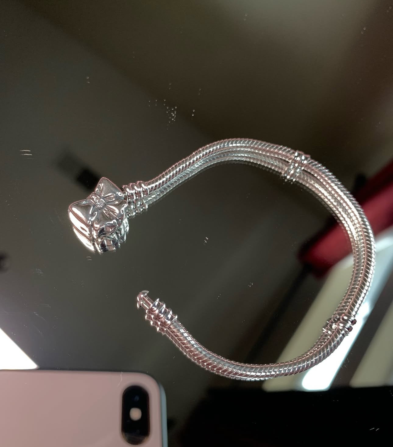Bow clasp snake chain Bracelet