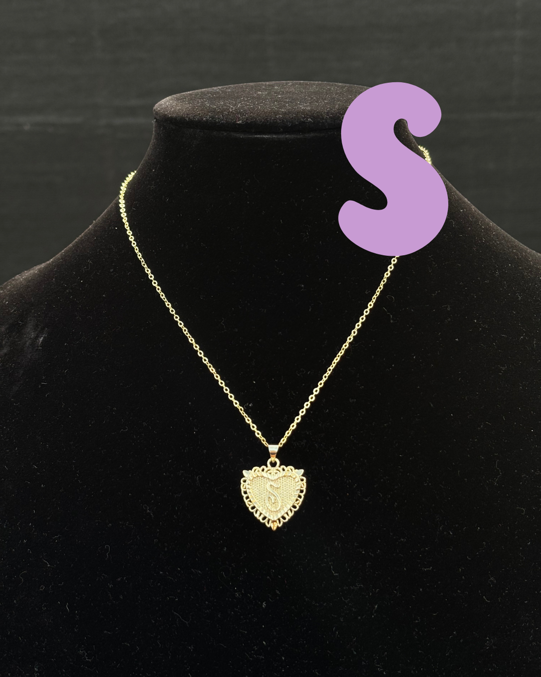 Initial Letter Pendant Necklace