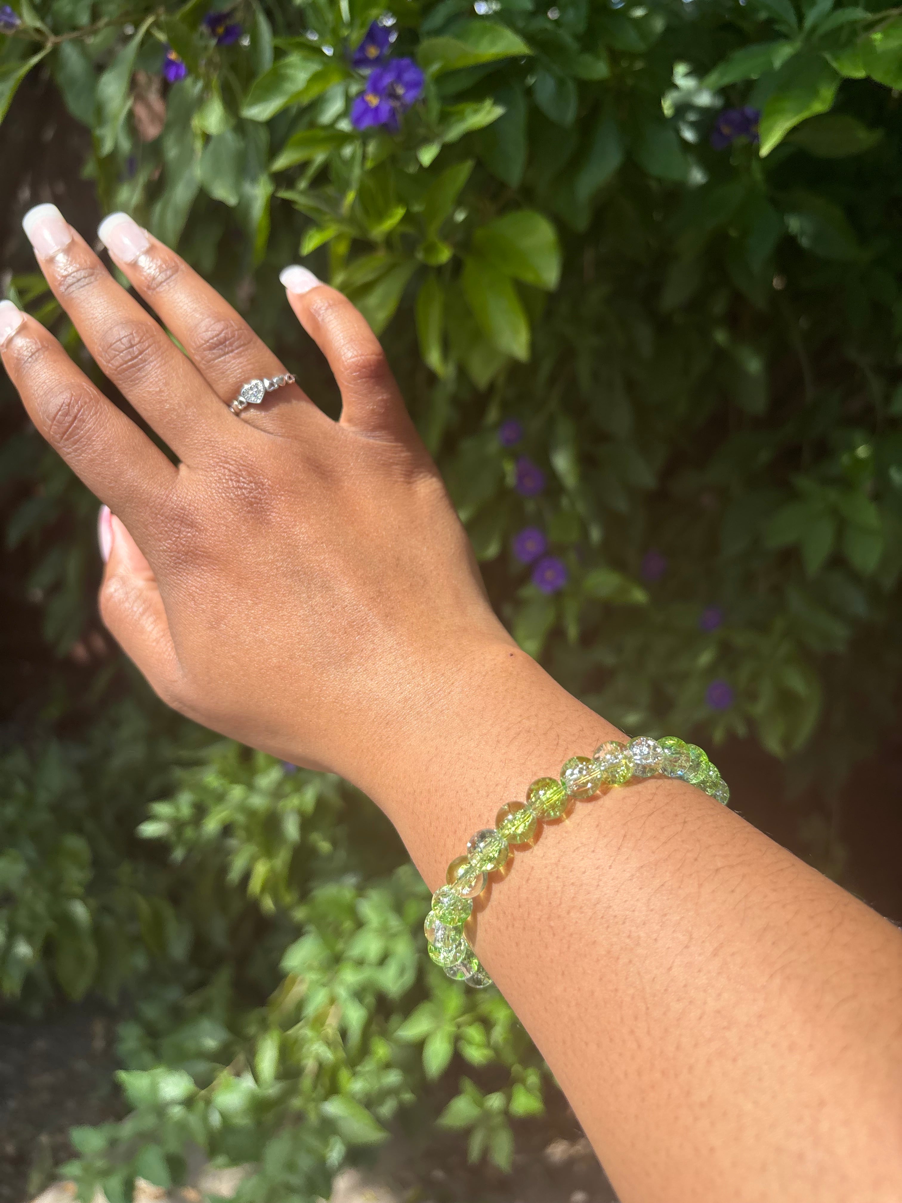 Glitter beaded bracelet