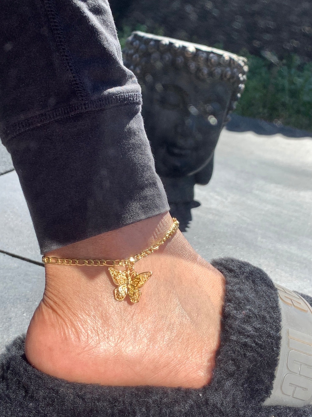 Butterfly anklet