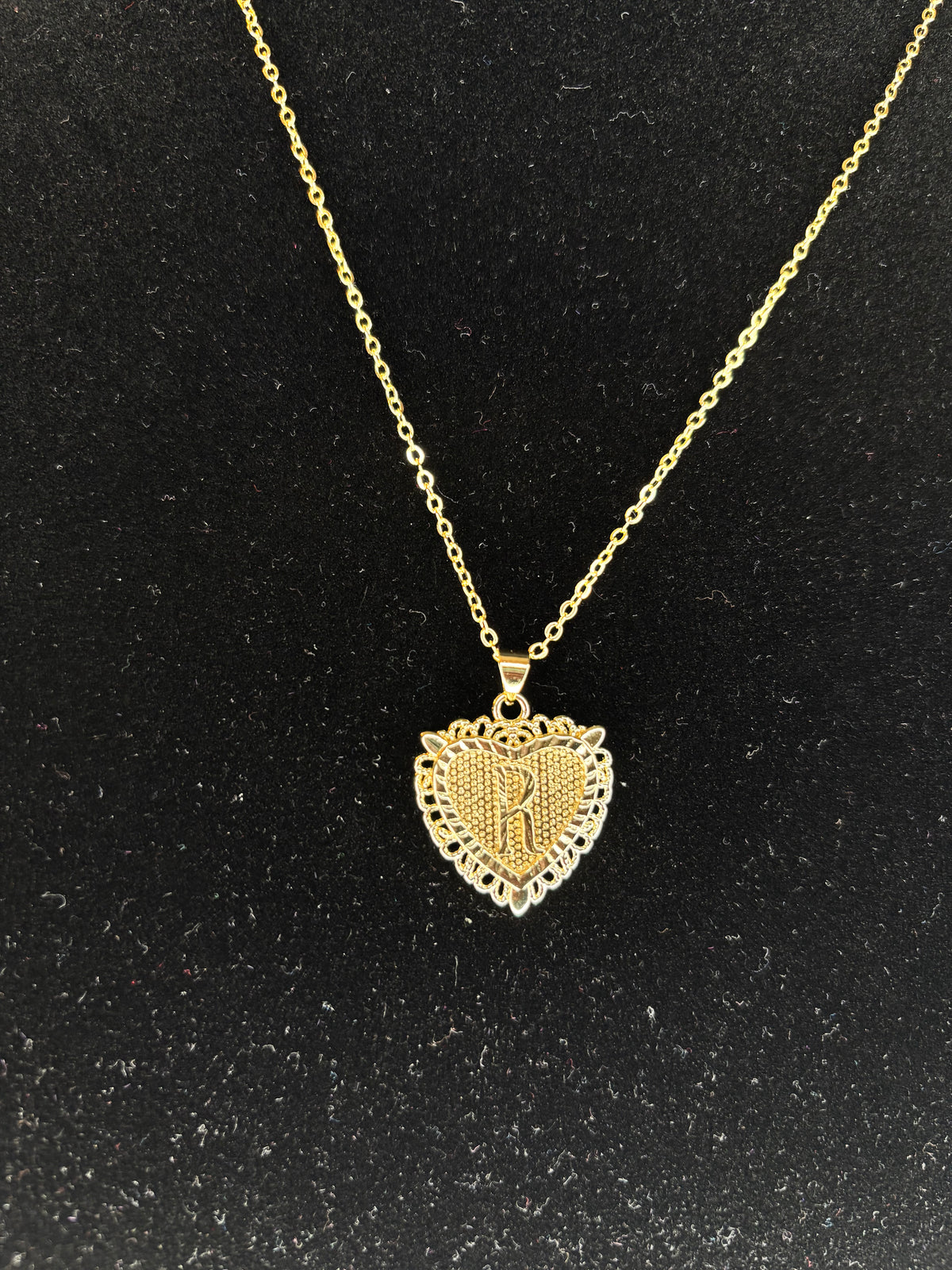 Initial Letter Pendant Necklace