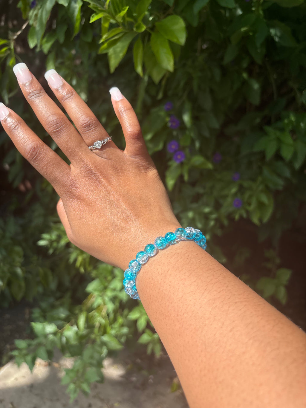 Glitter beaded bracelet