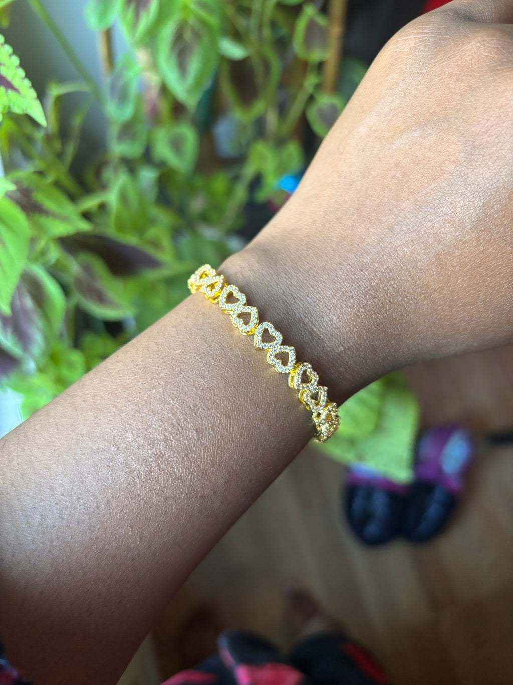 Heart Tennis Bracelet
