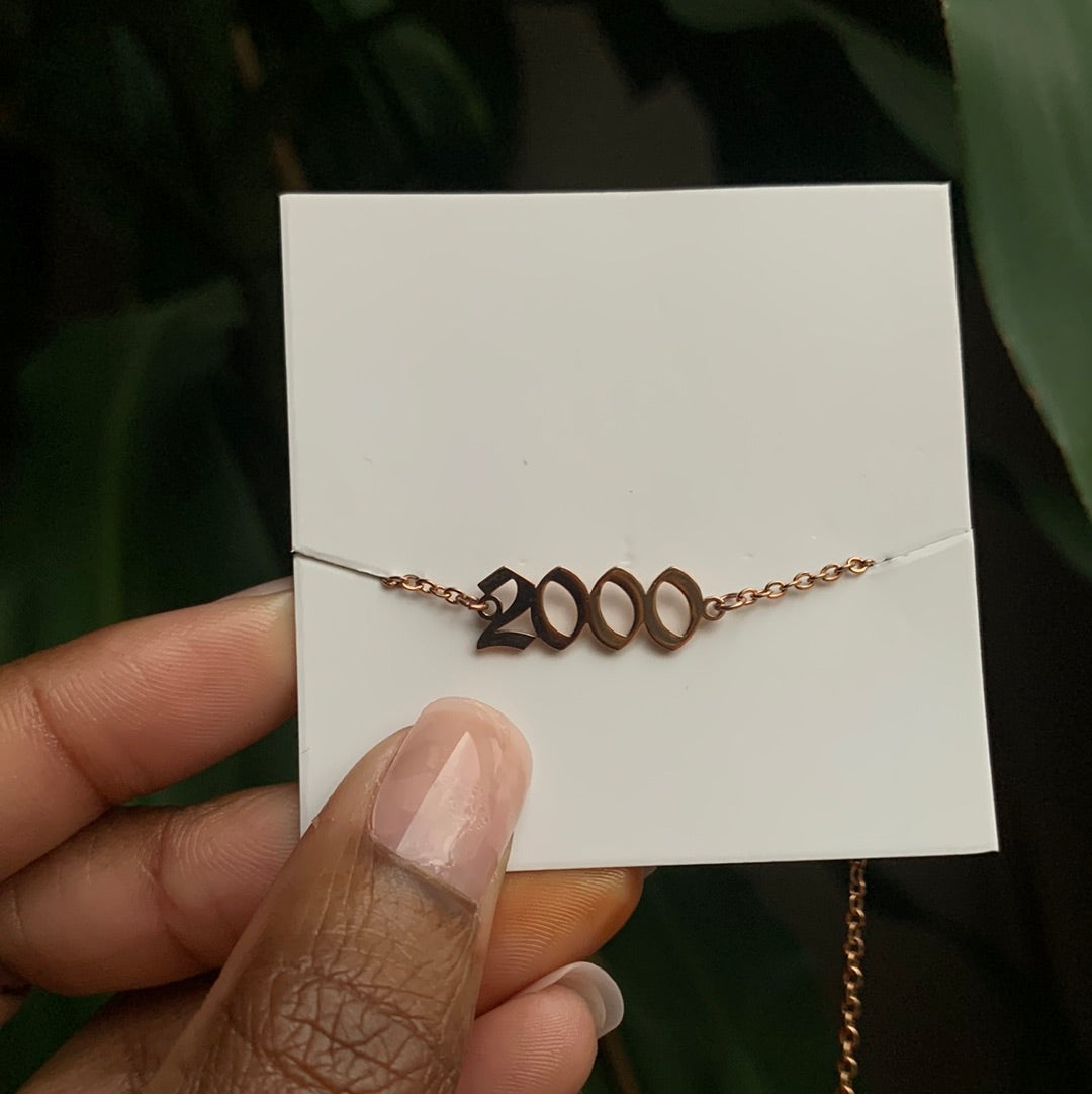 Birth year anklets