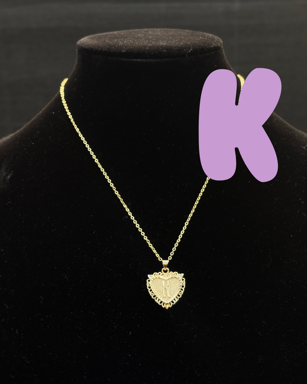 Initial Letter Pendant Necklace