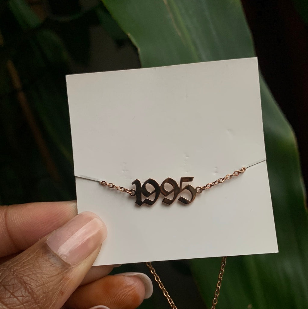 Birth year anklets