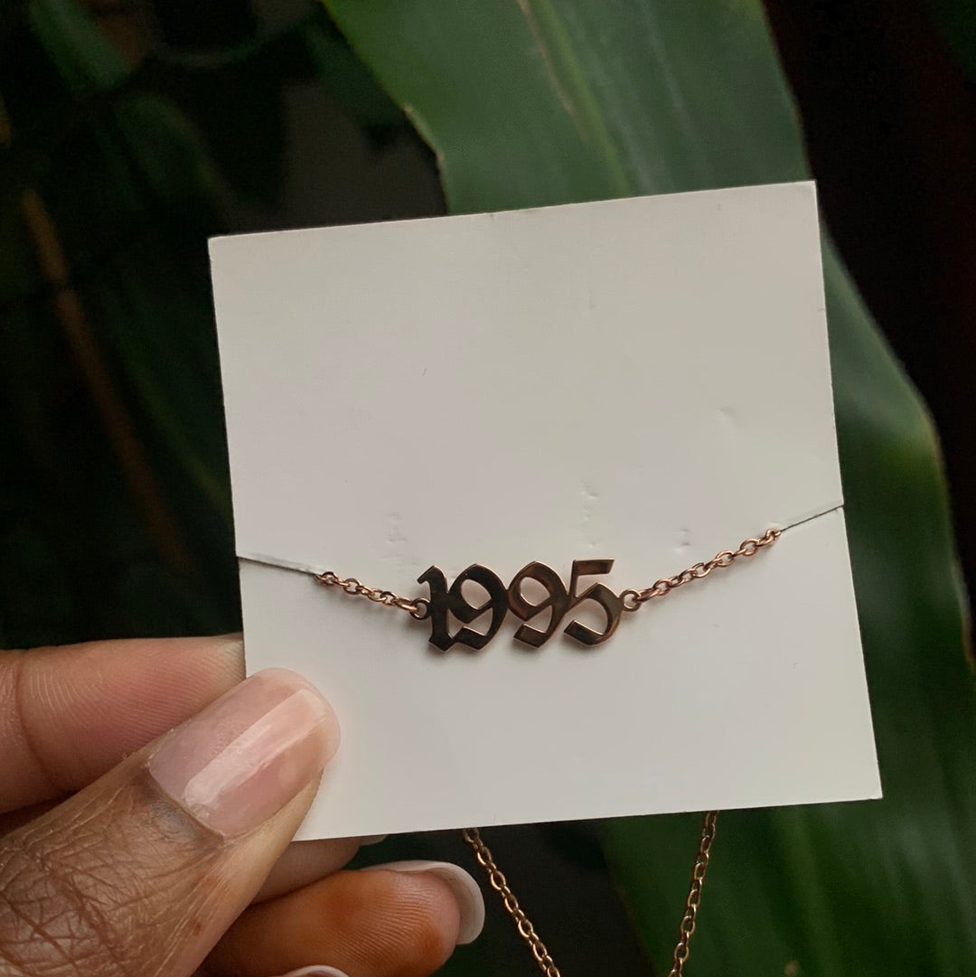Birth year anklets