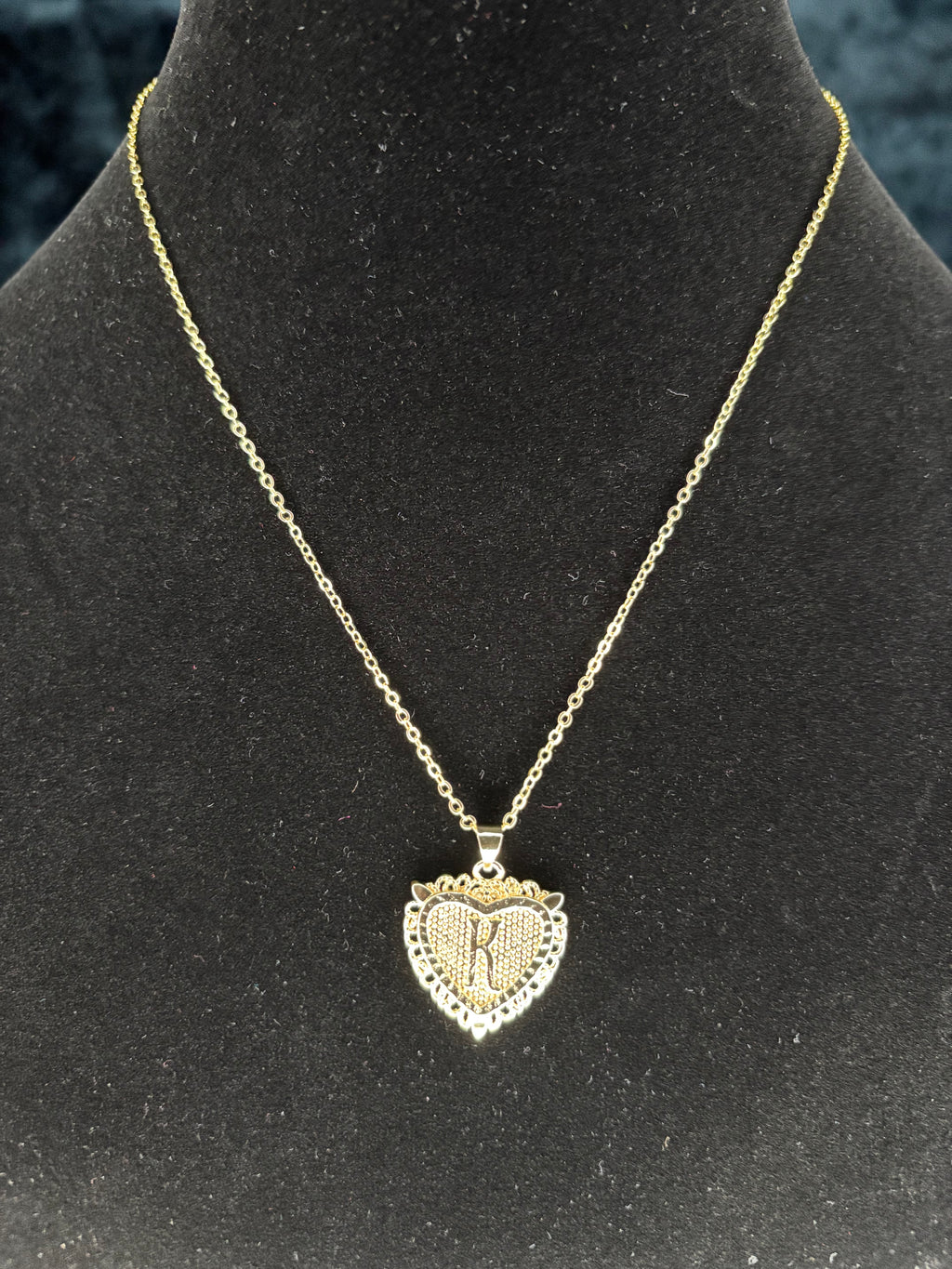 Initial Letter Pendant Necklace