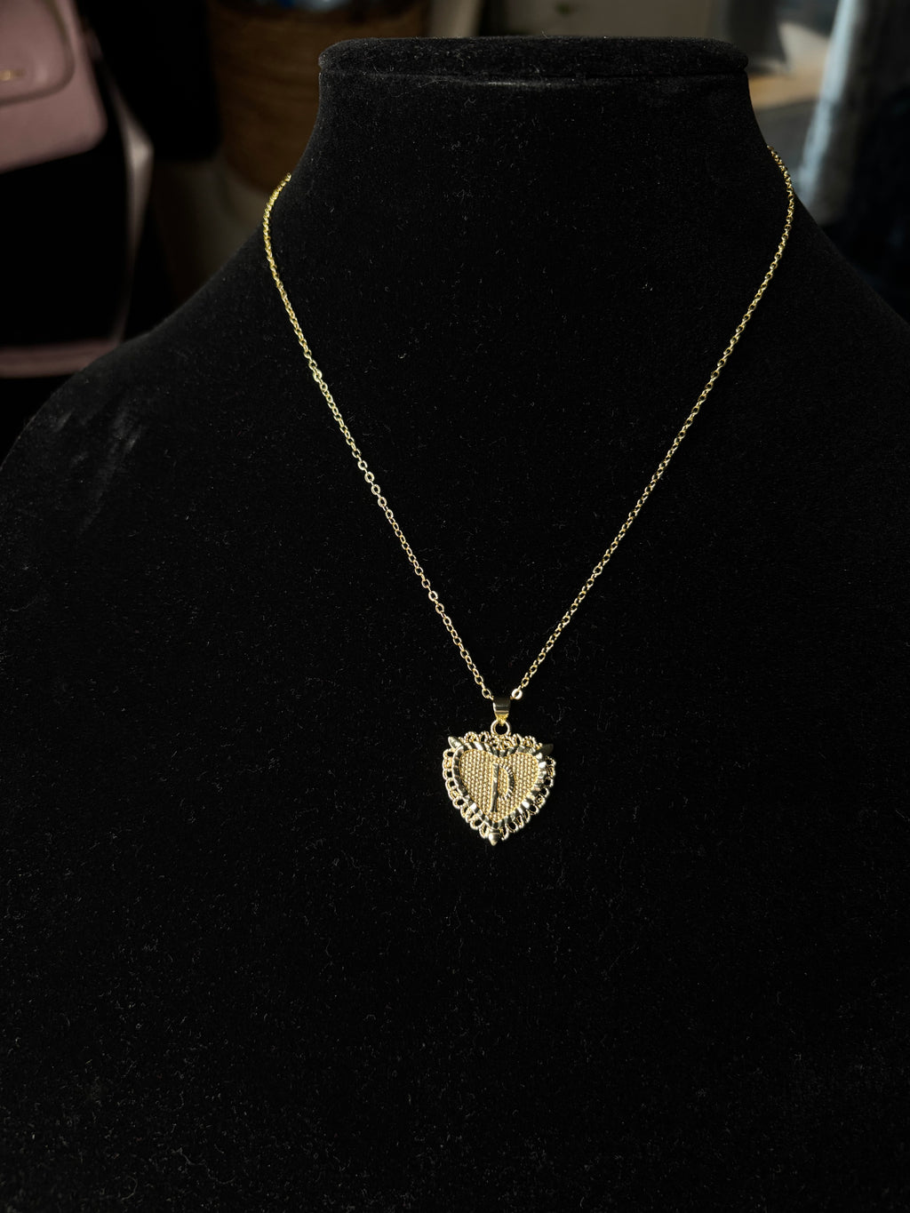 Initial Letter Pendant Necklace