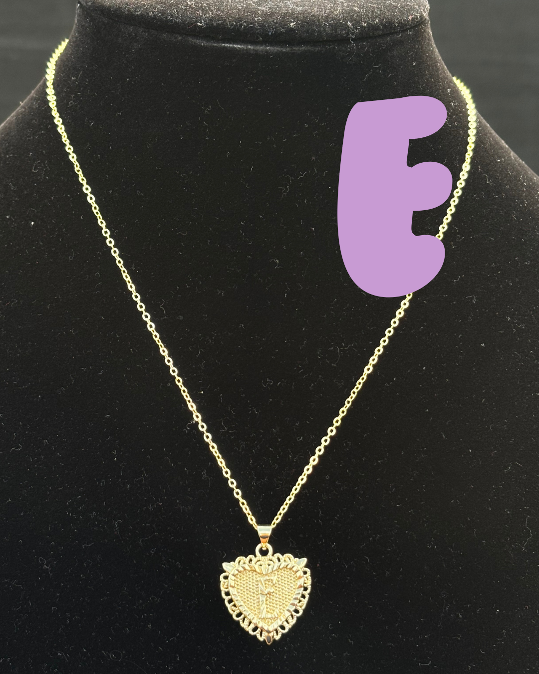 Initial Letter Pendant Necklace