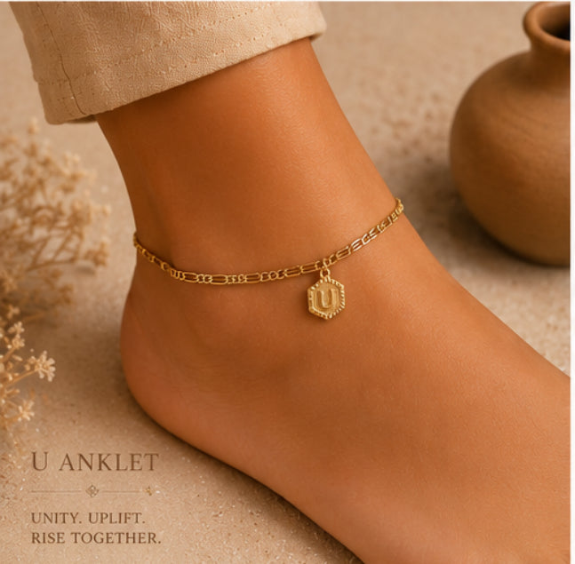 Letter anklet