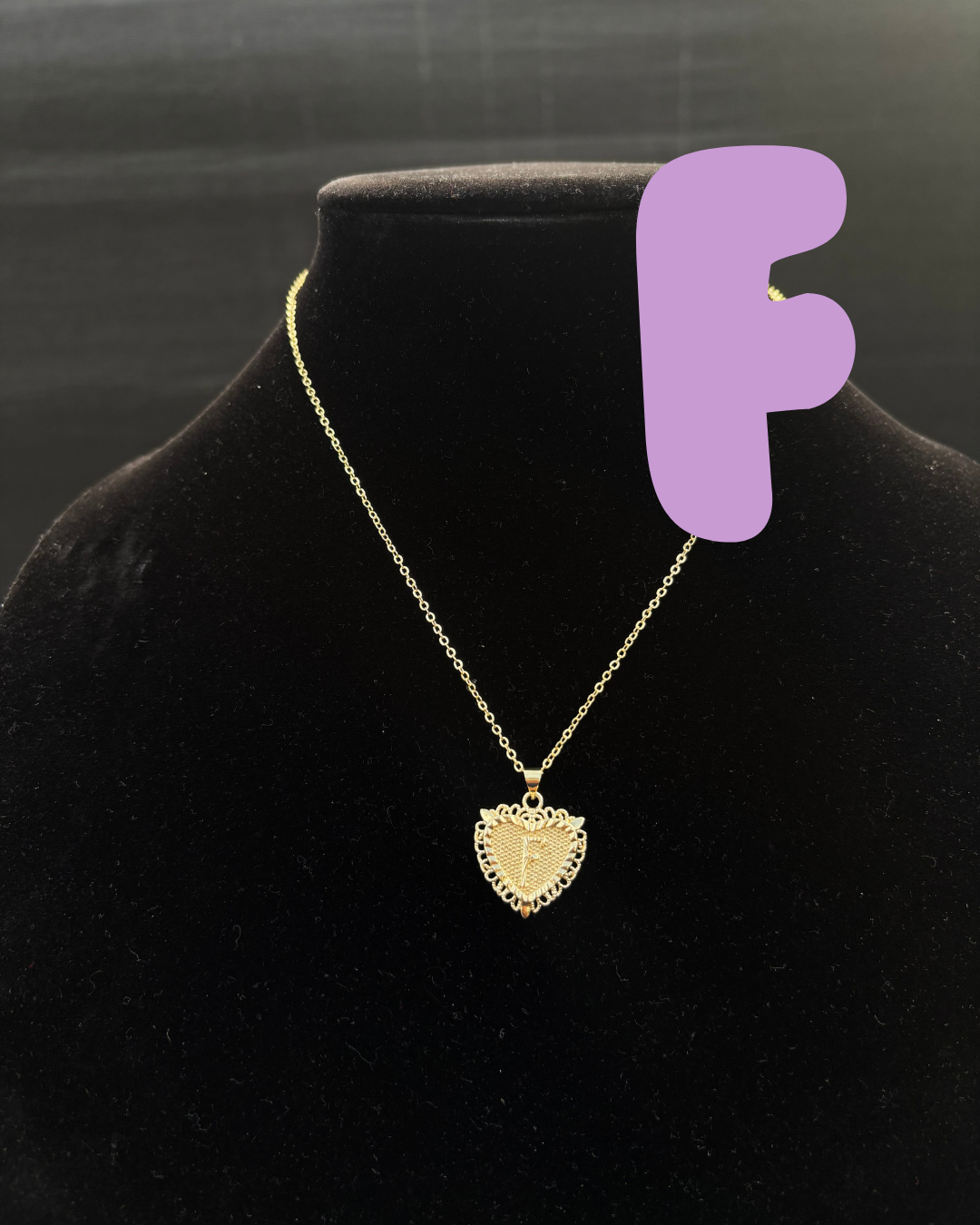 Initial Letter Pendant Necklace