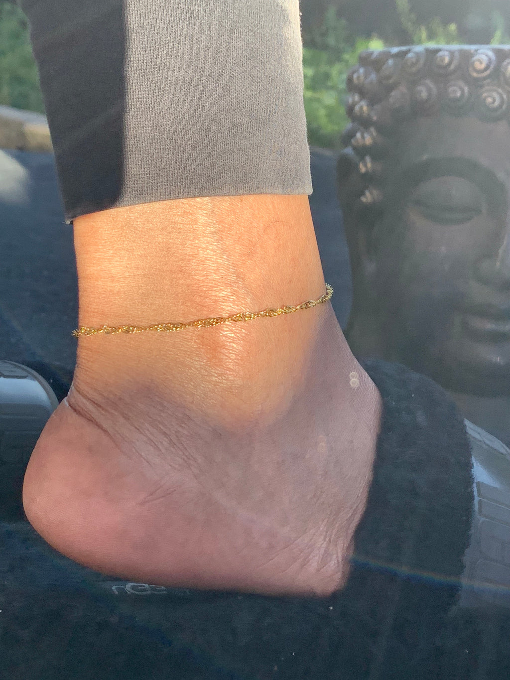 Snake chain anklet