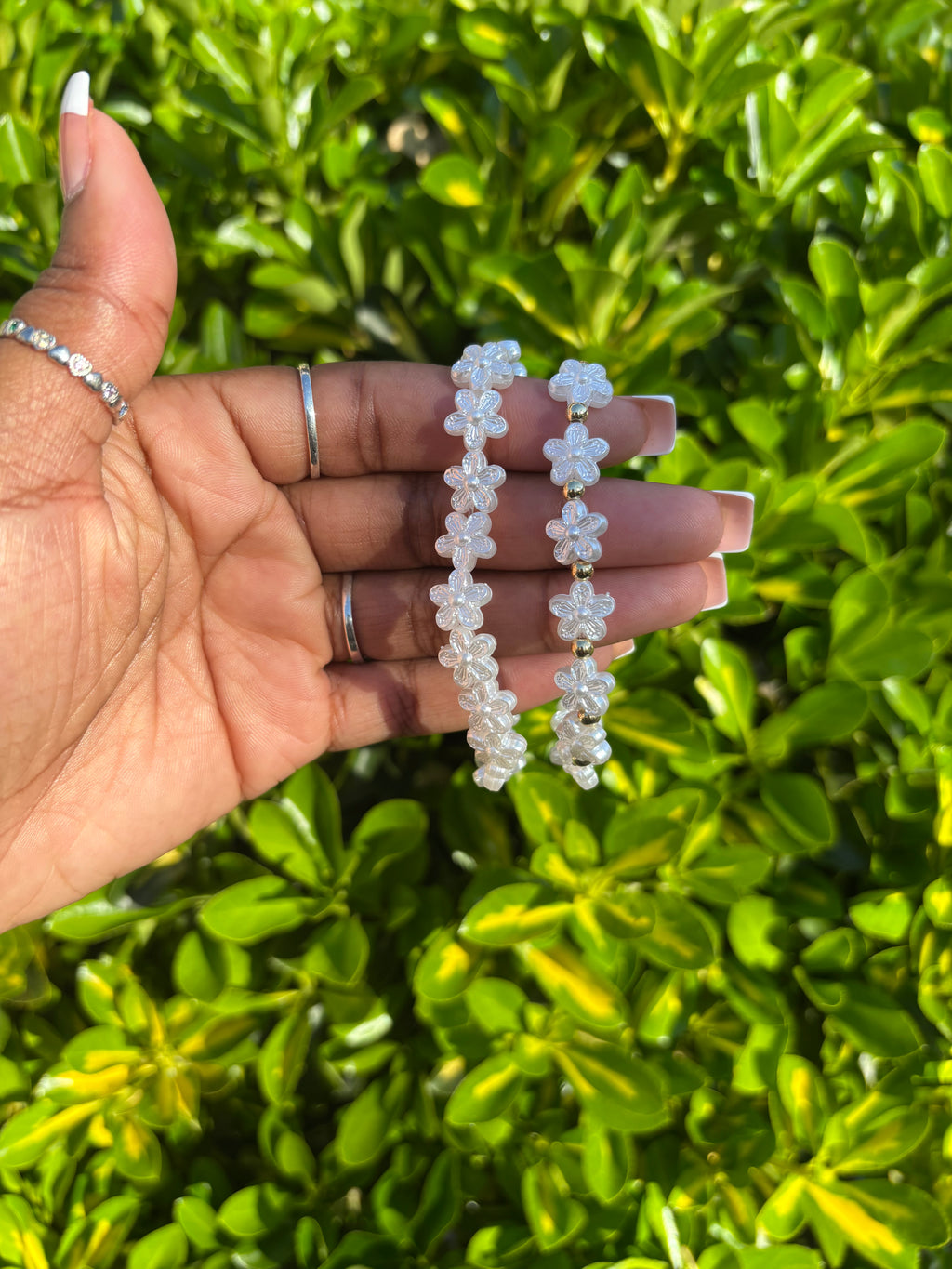 White flower Bracelet