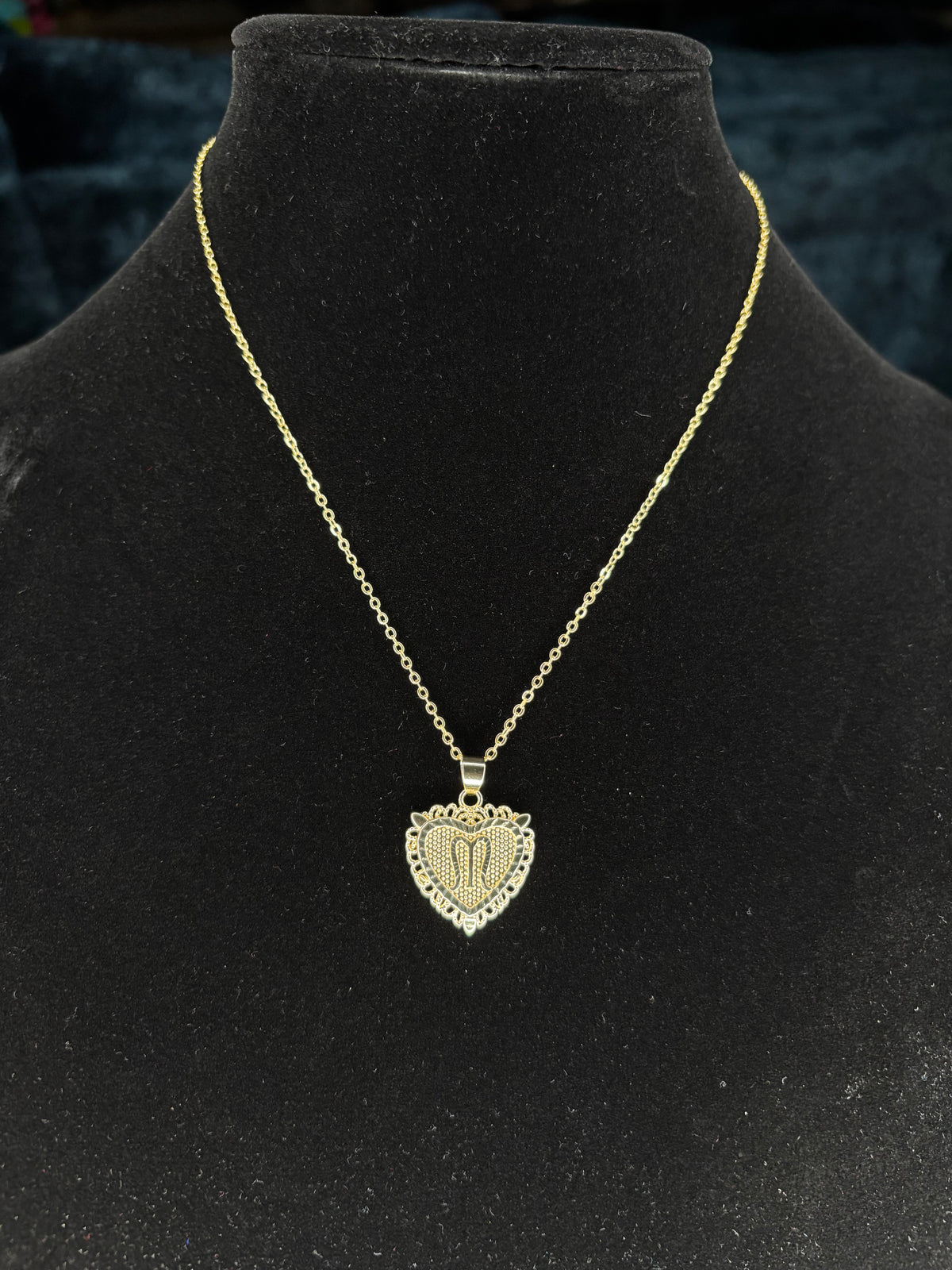 Initial Letter Pendant Necklace
