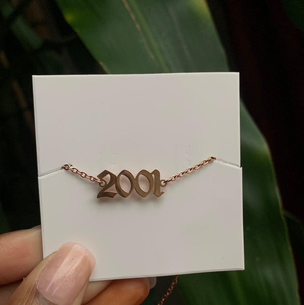 Birth year anklets