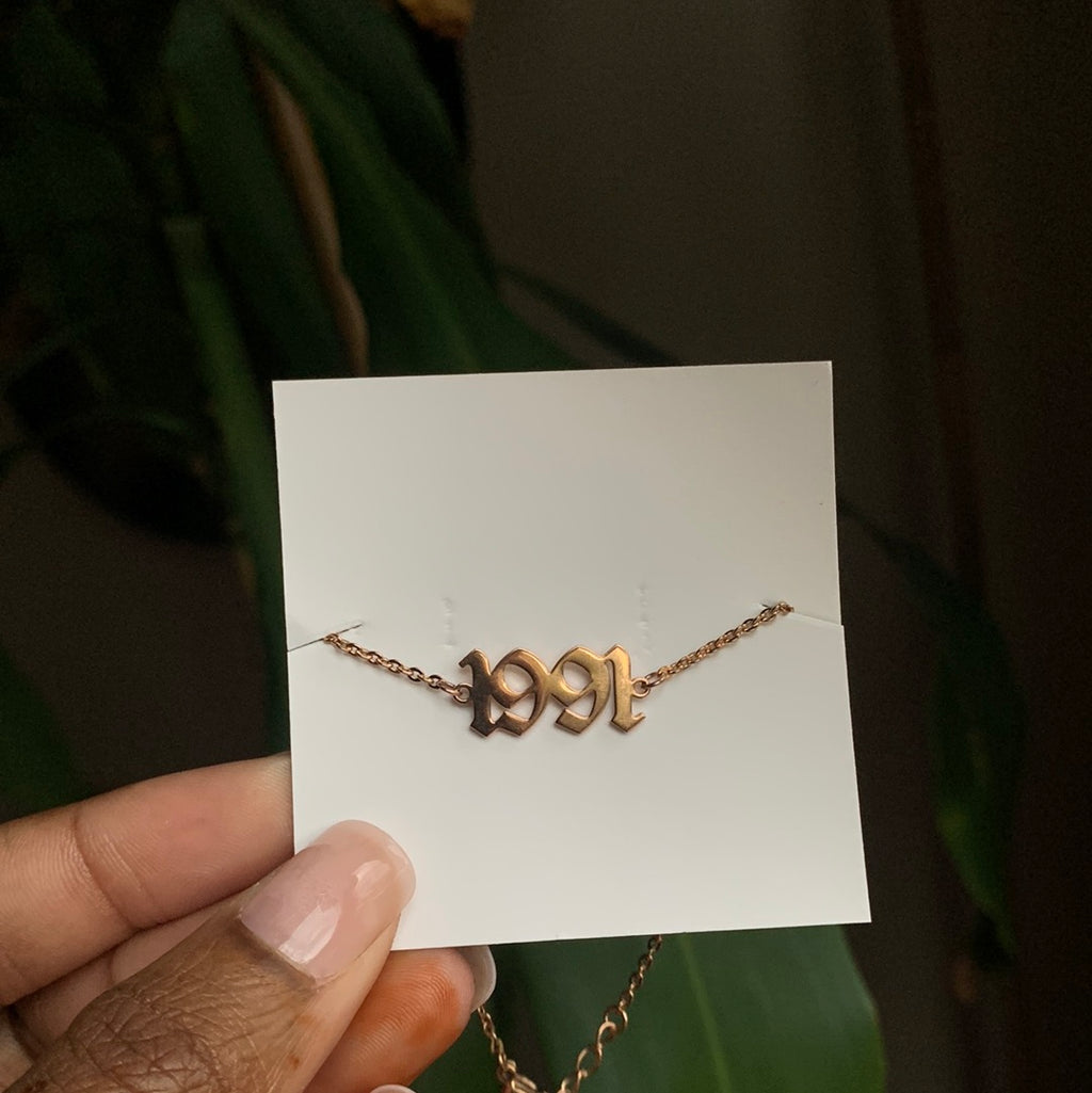 Birth year anklets