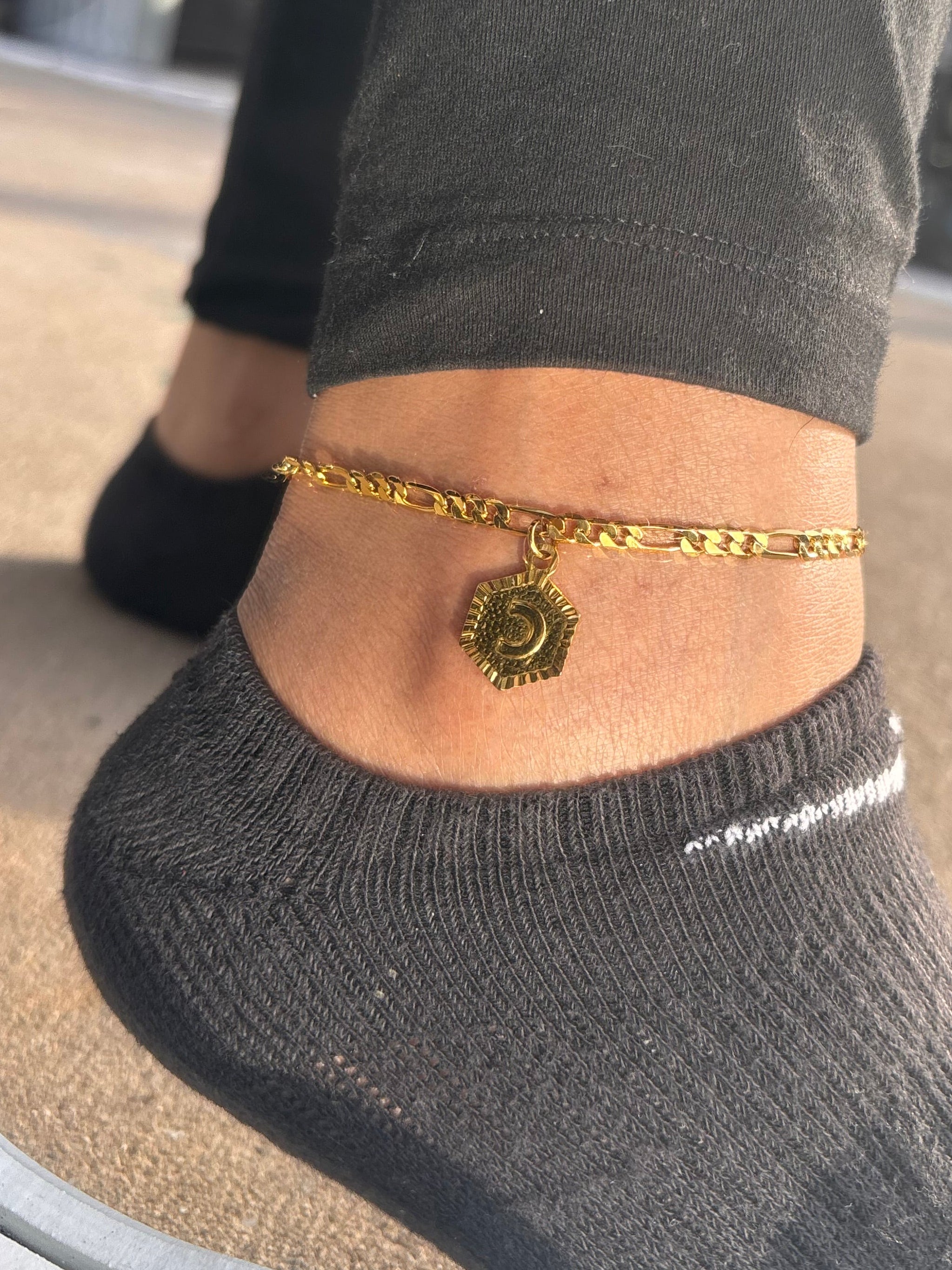 Letter anklet