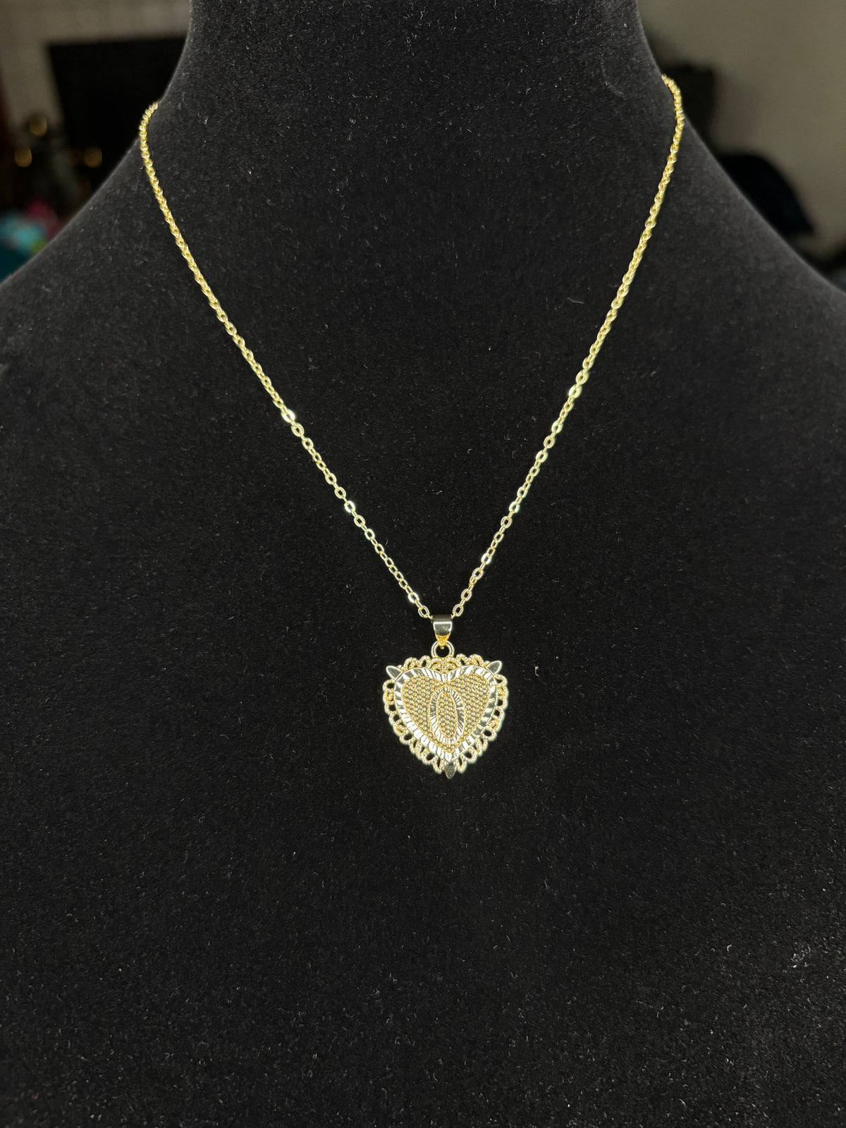 Initial Letter Pendant Necklace