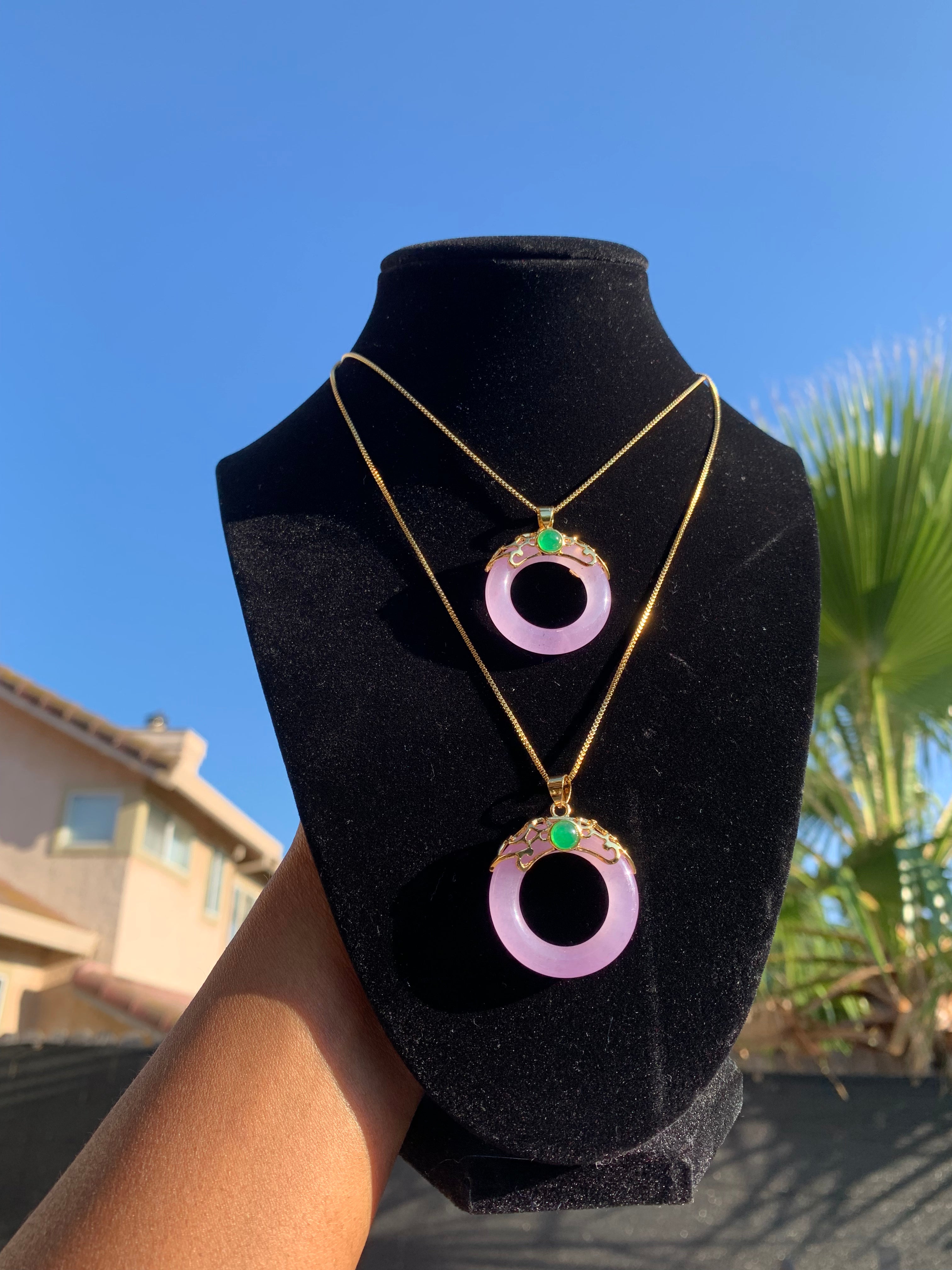 Lavender jade circle