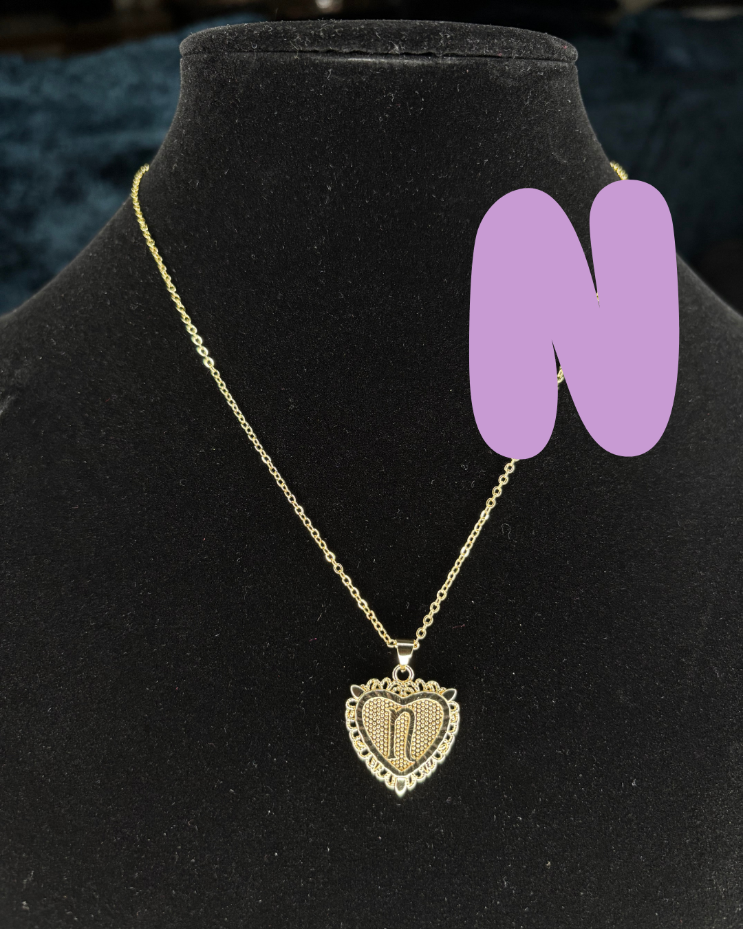 Initial Letter Pendant Necklace