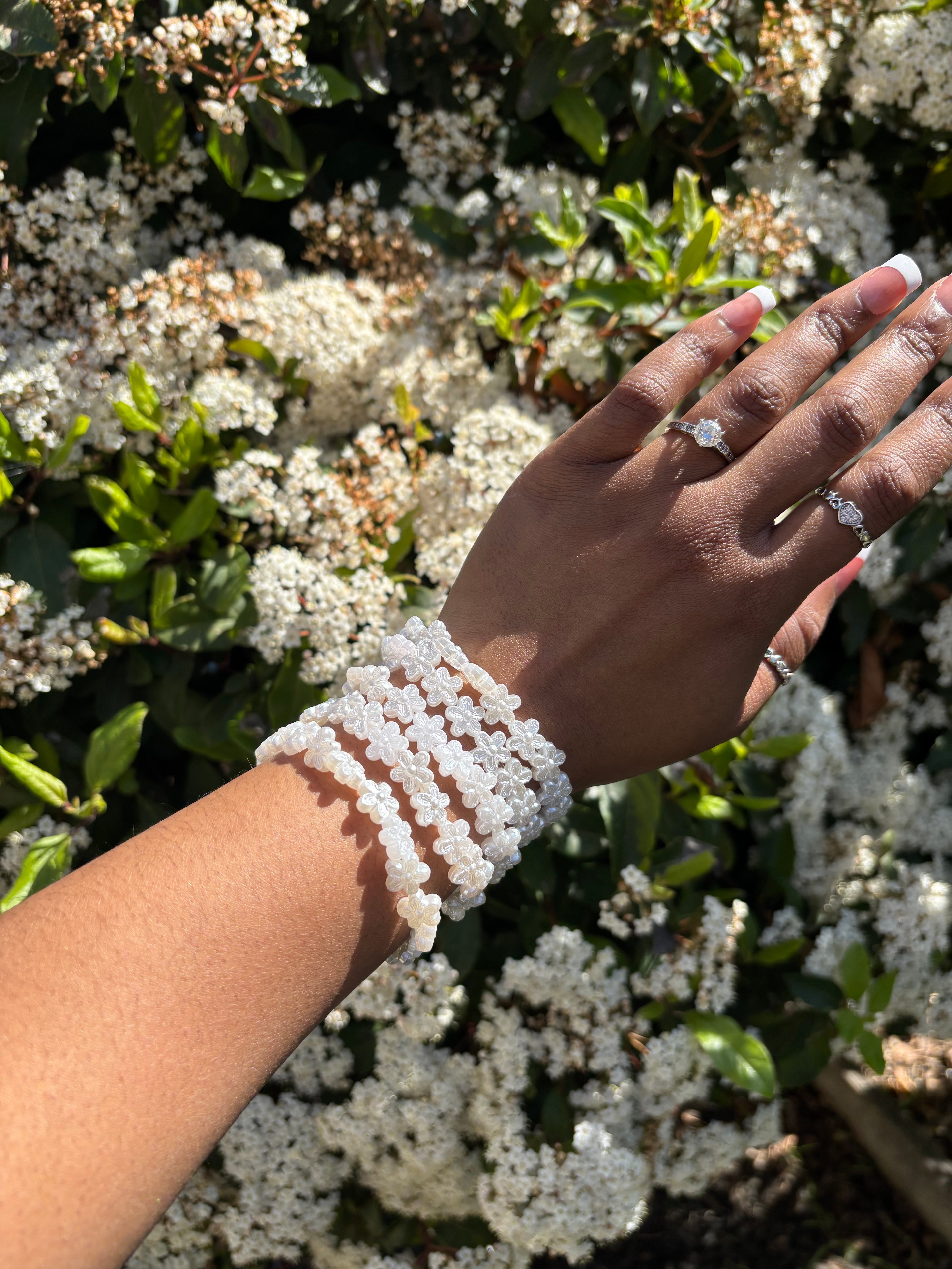 White flower Bracelet