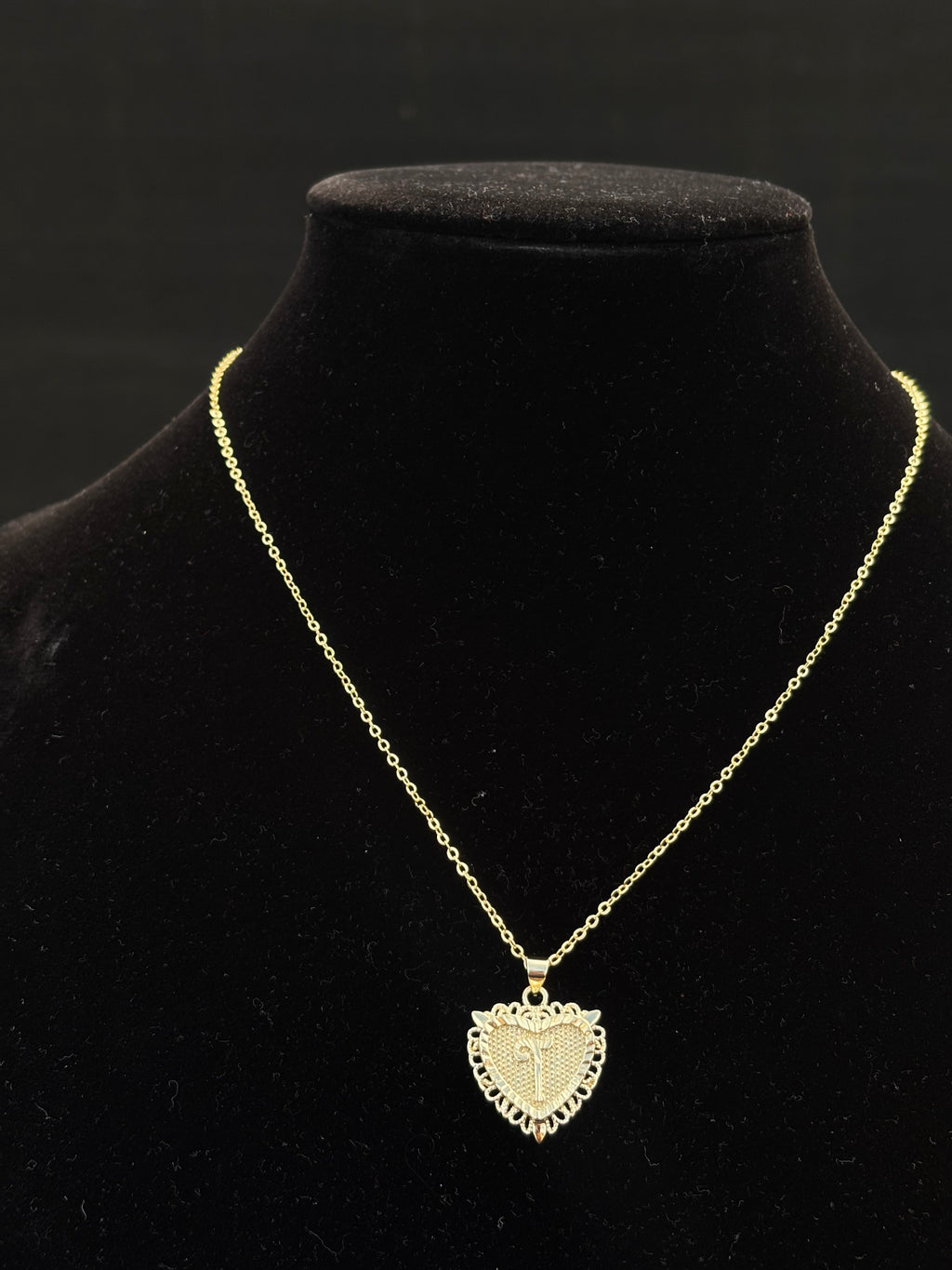 Initial Letter Pendant Necklace