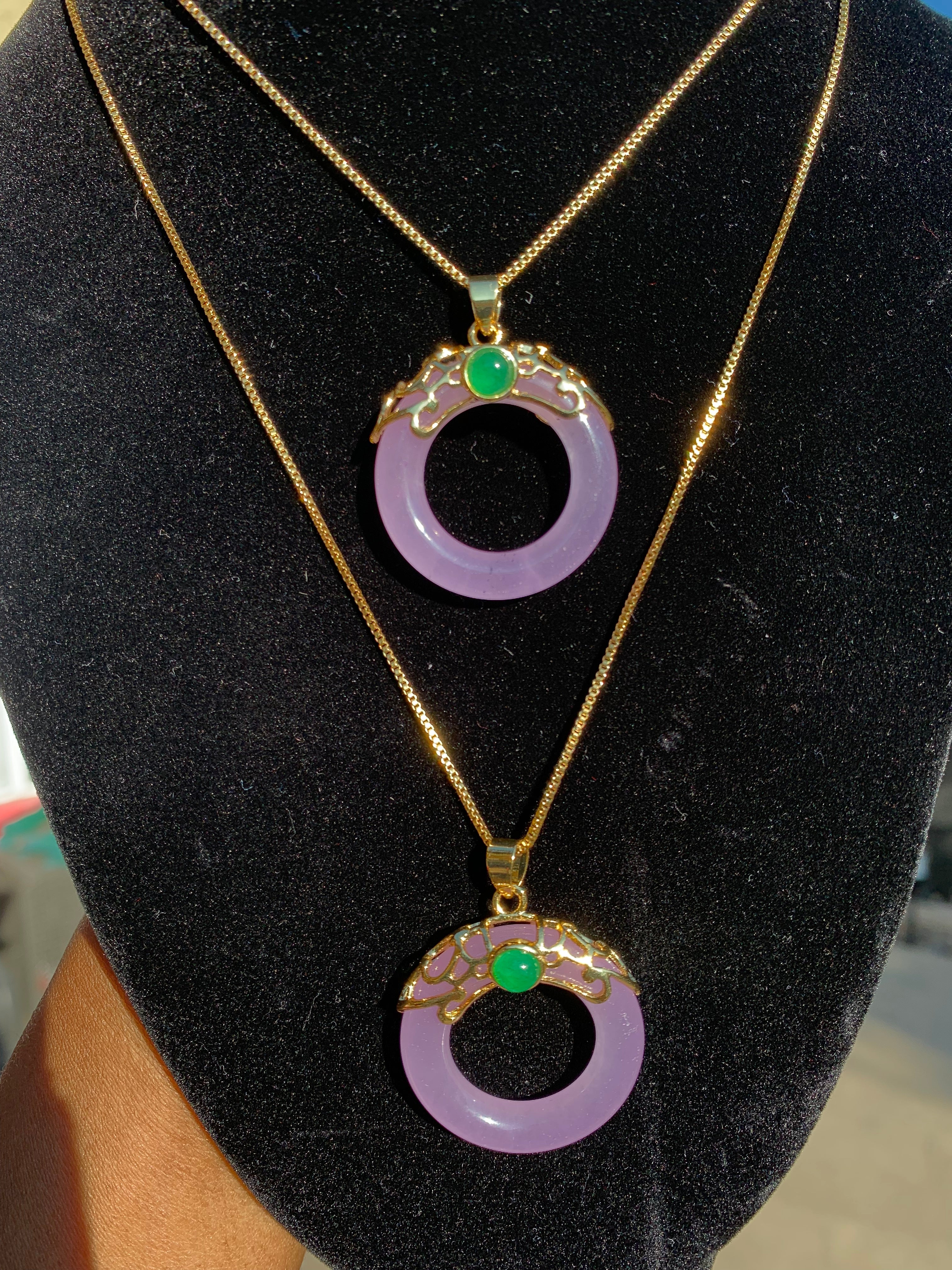 Lavender jade circle