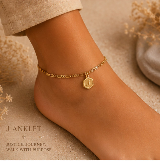 Letter anklet