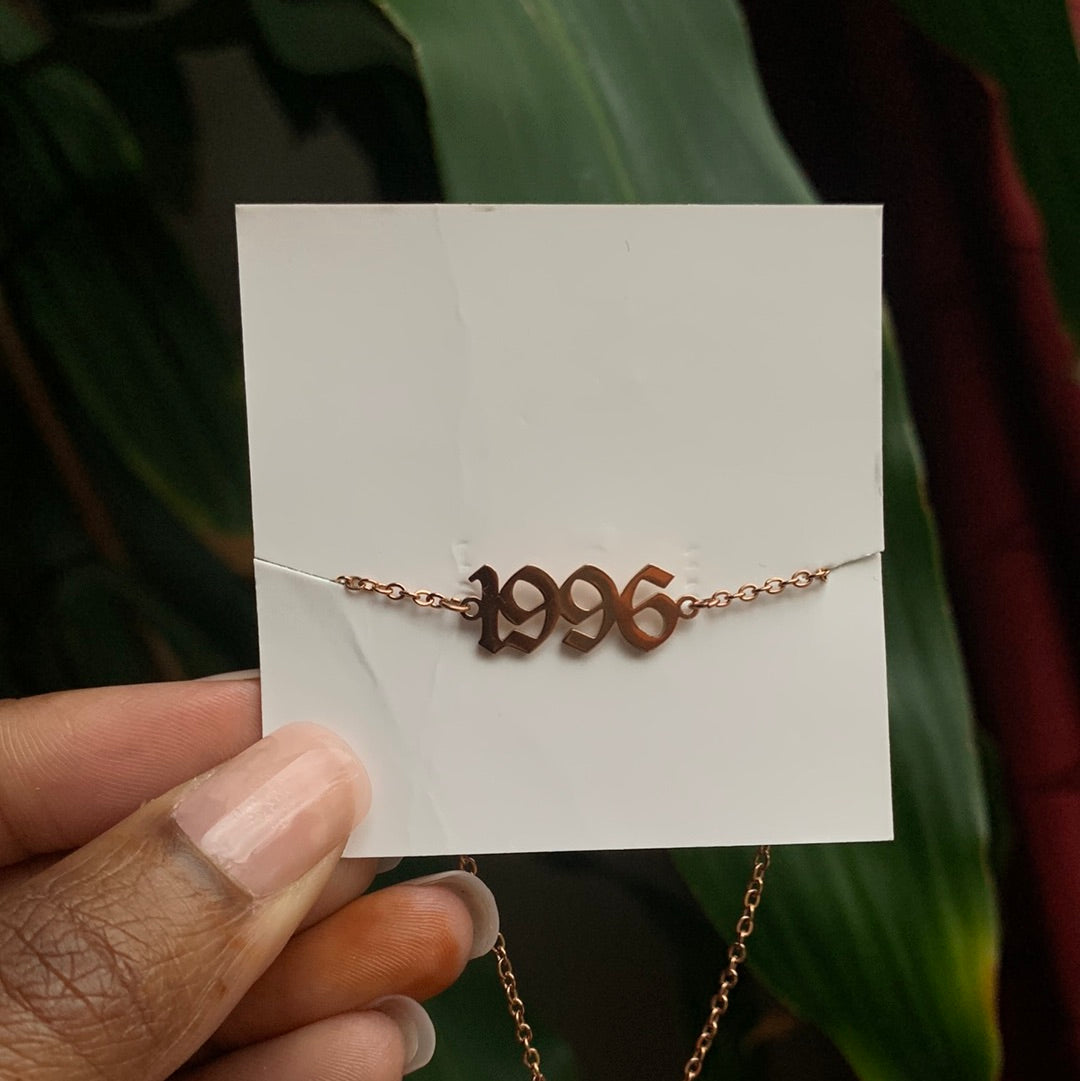 Birth year anklets