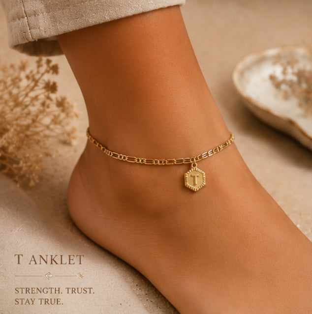 Letter anklet