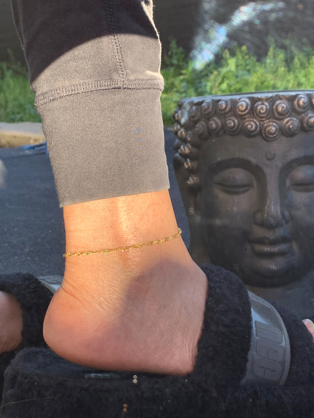 Snake chain anklet