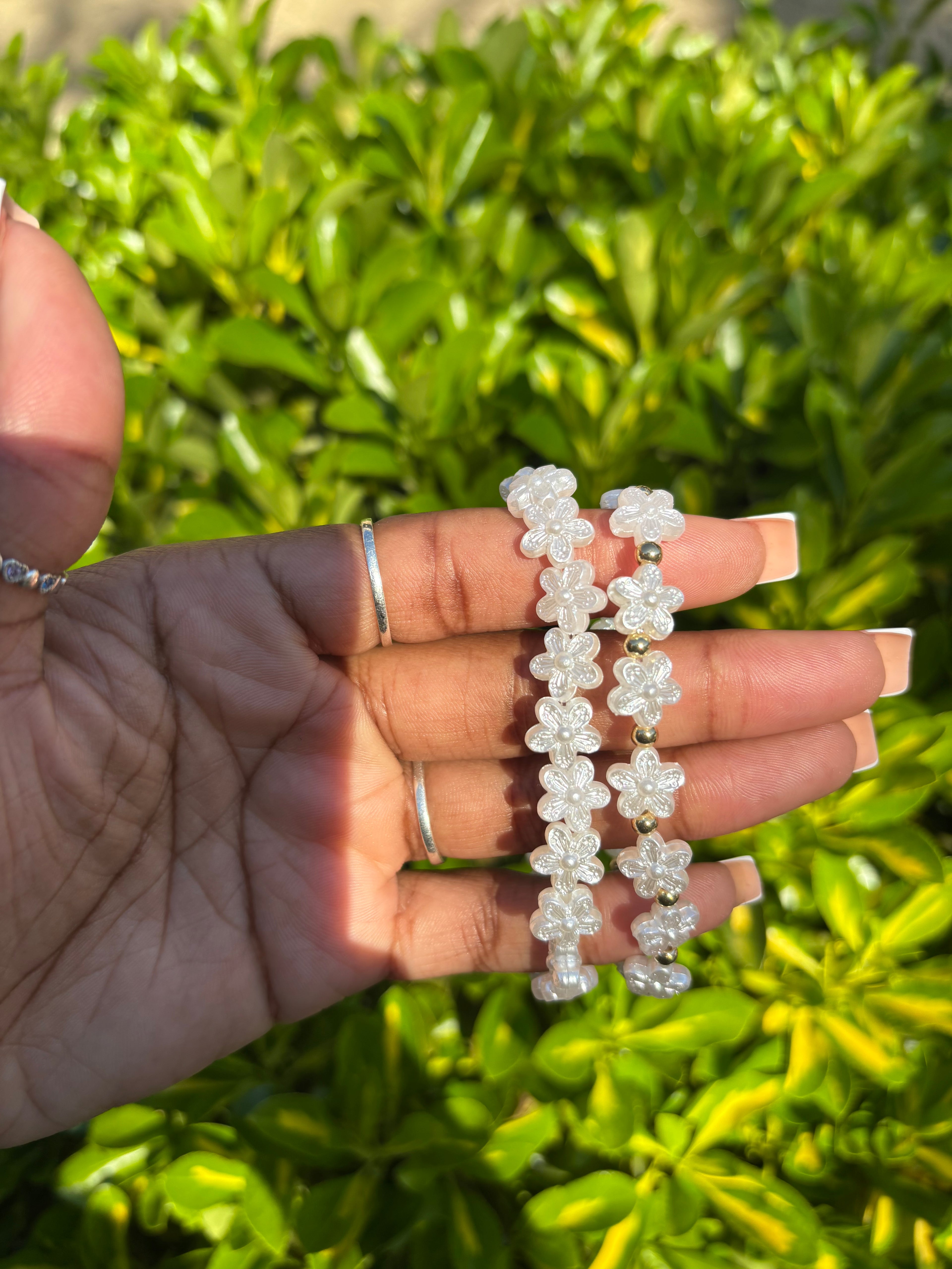 White flower Bracelet