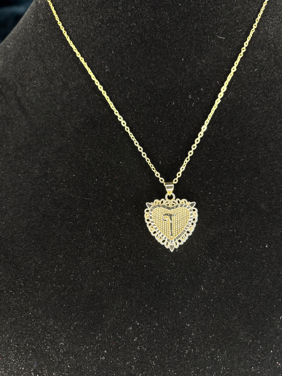 Initial Letter Pendant Necklace
